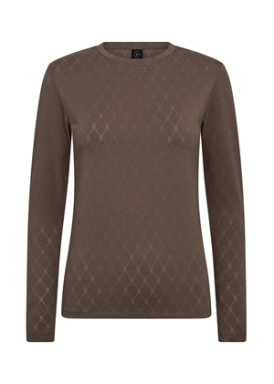 Hype The Detail ls logo bluse Taupe 